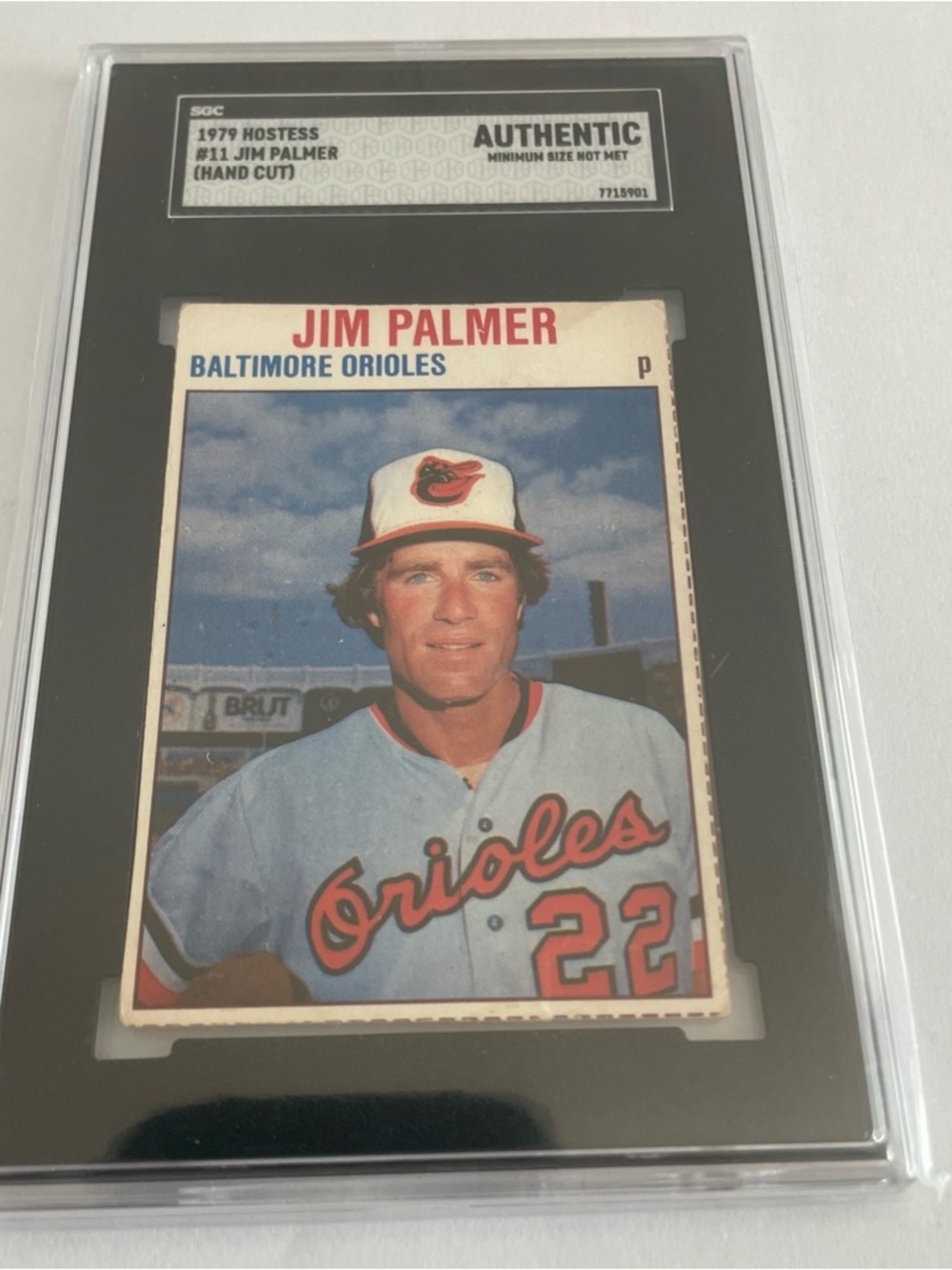 1979 Hostess #11 Jim Palmer (MINT) SGC Authentic